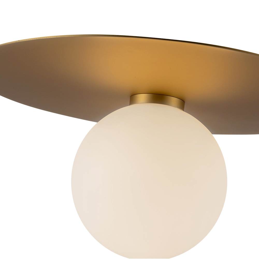 Kuzco FM15514-BG-UNV Brushed Gold Elixir 14-in Brushed Gold Led Flush Mount Image 3