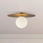 Kuzco FM15514-BG-UNV Brushed Gold Elixir 14-in Brushed Gold Led Flush Mount Image 2
