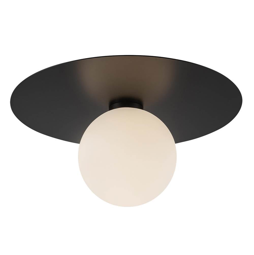 Kuzco Elixir 14-in Brushed Gold Led Flush Mount