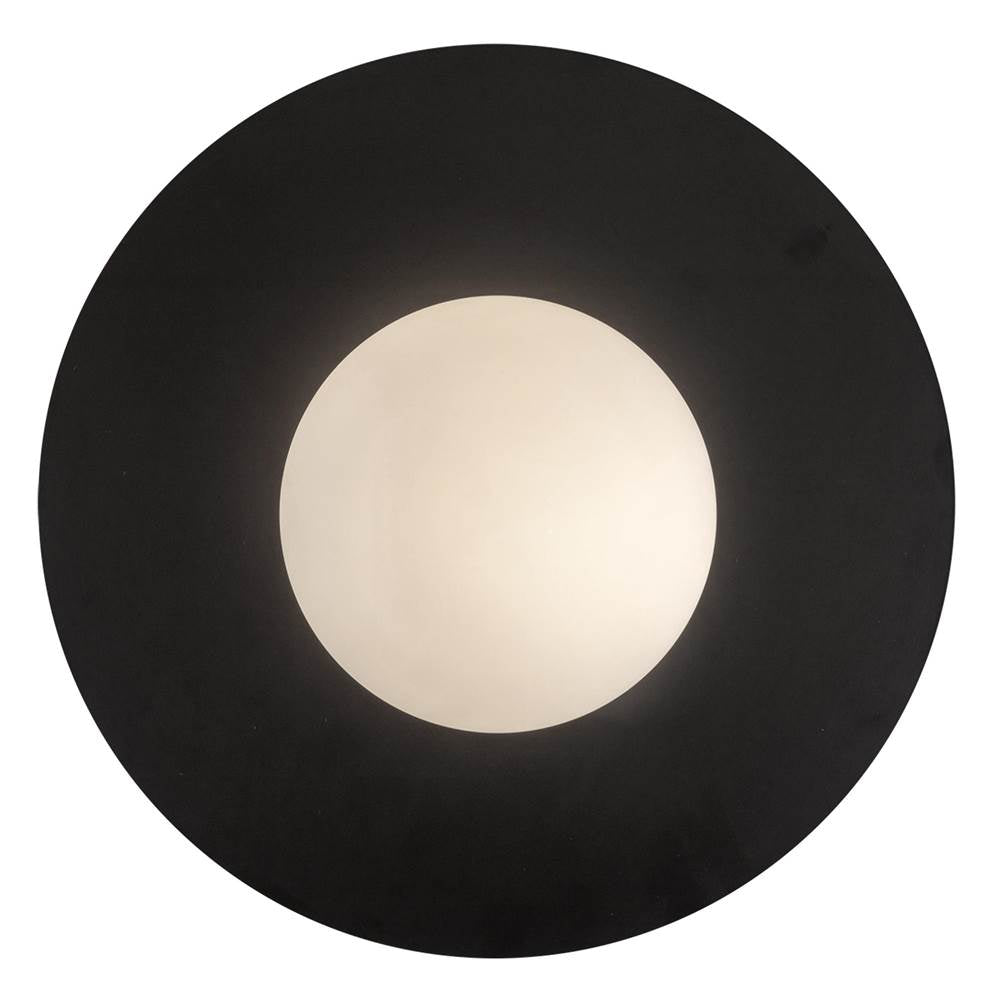 Kuzco FM15514-BK-UNV Black Elixir 14-in Black Led Flush Mount Image 4