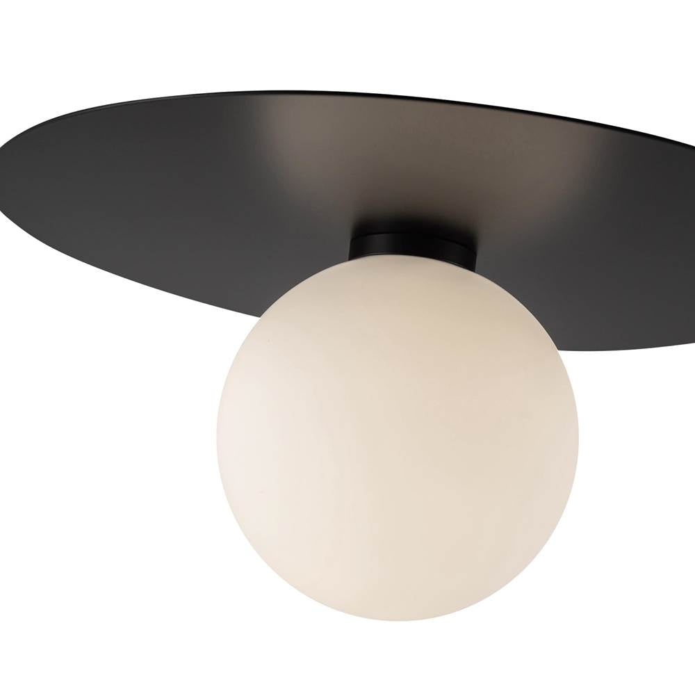 Kuzco FM15514-BK-UNV Black Elixir 14-in Black Led Flush Mount Image 3