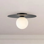 Kuzco FM15514-BK-UNV Black Elixir 14-in Black Led Flush Mount Image 2