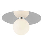 Kuzco Elixir 14-in Brushed Gold Led Flush Mount