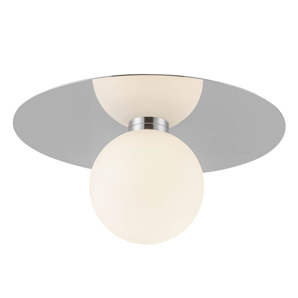 Kuzco Elixir 14-in Brushed Gold Led Flush Mount