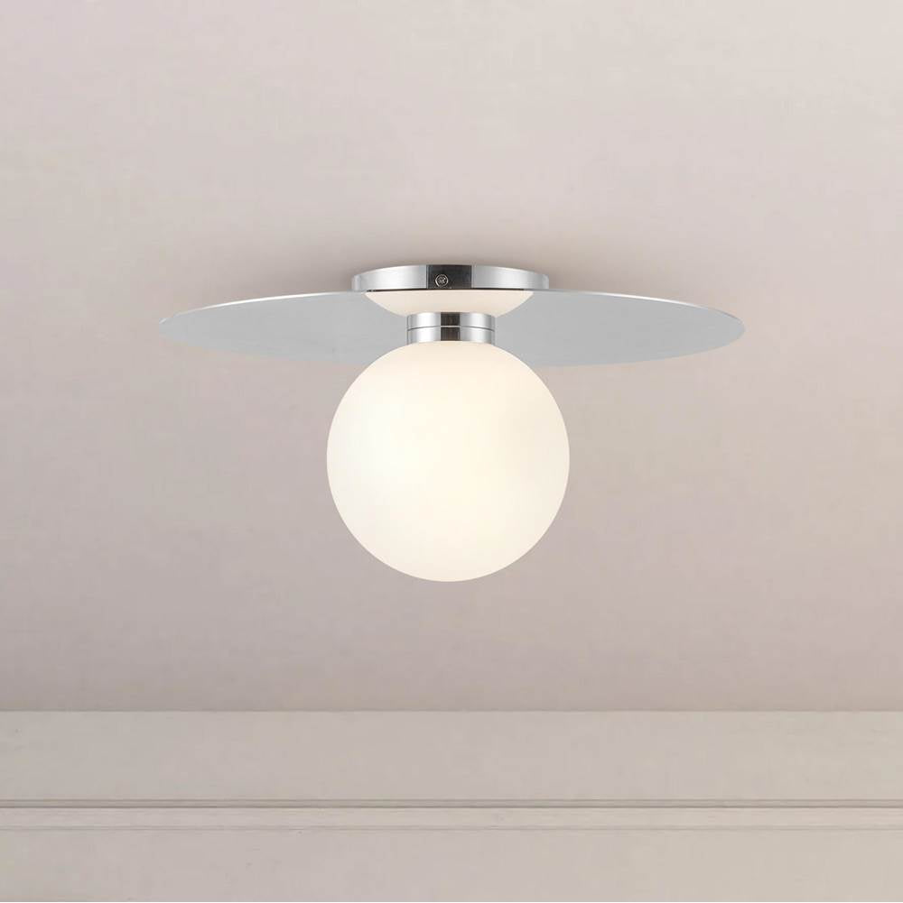 Kuzco FM15514-CH-UNV Chrome Elixir 14-in Chrome Led Flush Mount Image 2
