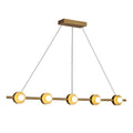 Kuzco LP15548-BG-UNV Brushed Gold Elixir 48-in Brushed Gold Led Linear Pendant Image 1