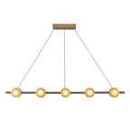 Kuzco Elixir 48-in Brushed Gold Led Linear Pendant