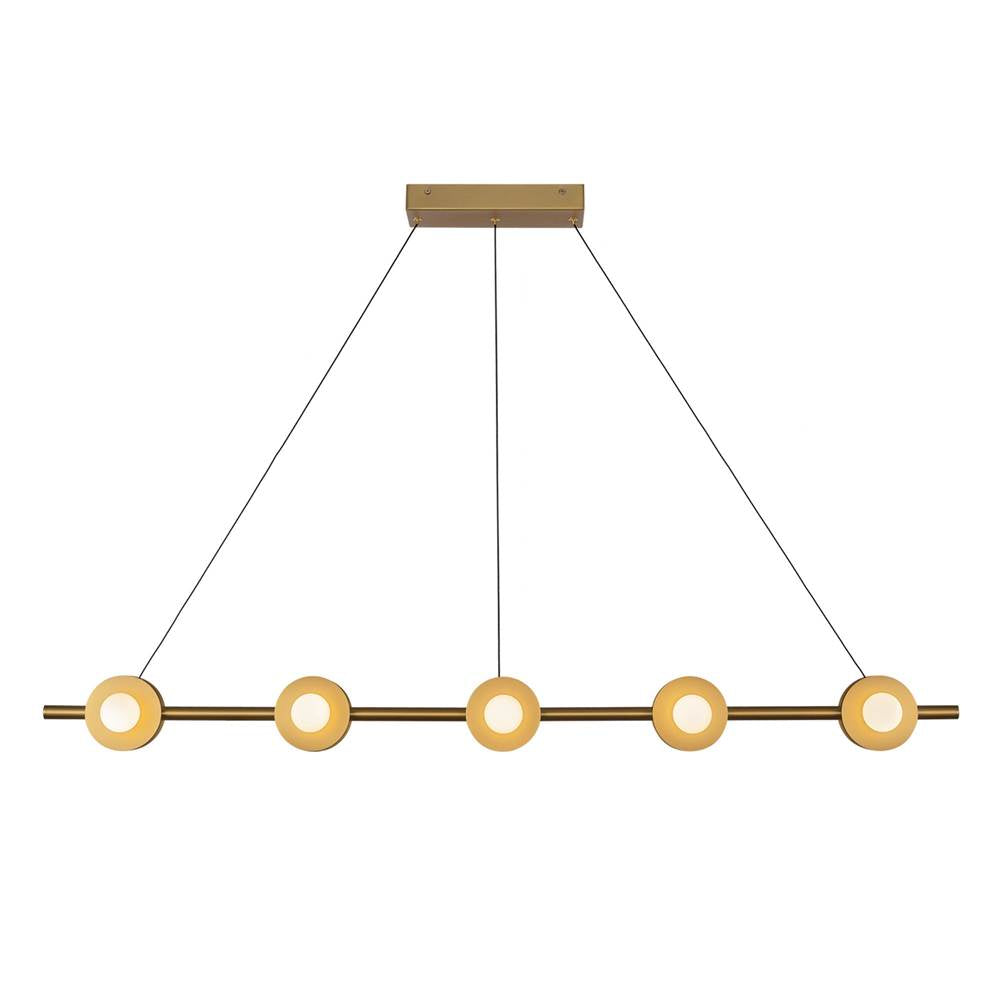 Kuzco Elixir 48-in Brushed Gold Led Linear Pendant