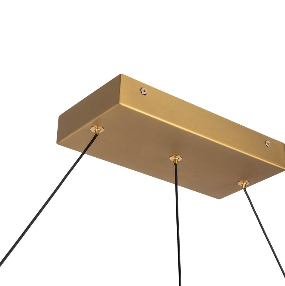 Kuzco LP15548-BG-UNV Brushed Gold Elixir 48-in Brushed Gold Led Linear Pendant Image 3