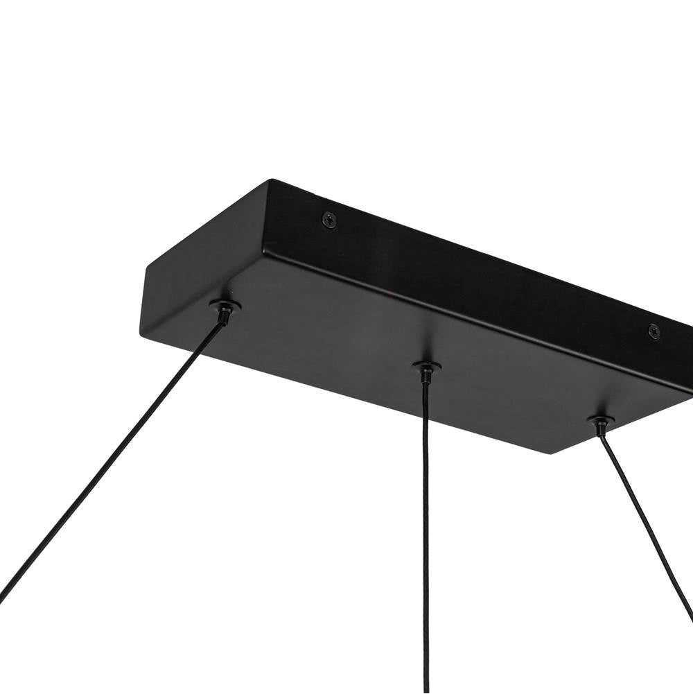 Kuzco LP15548-BK-UNV Black Elixir 48-in Black Led Linear Pendant Image 4