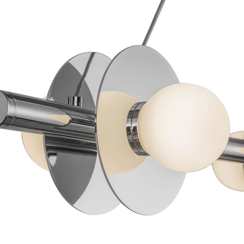 Kuzco LP15548-CH-UNV Chrome Elixir 48-in Chrome Led Linear Pendant Image 4