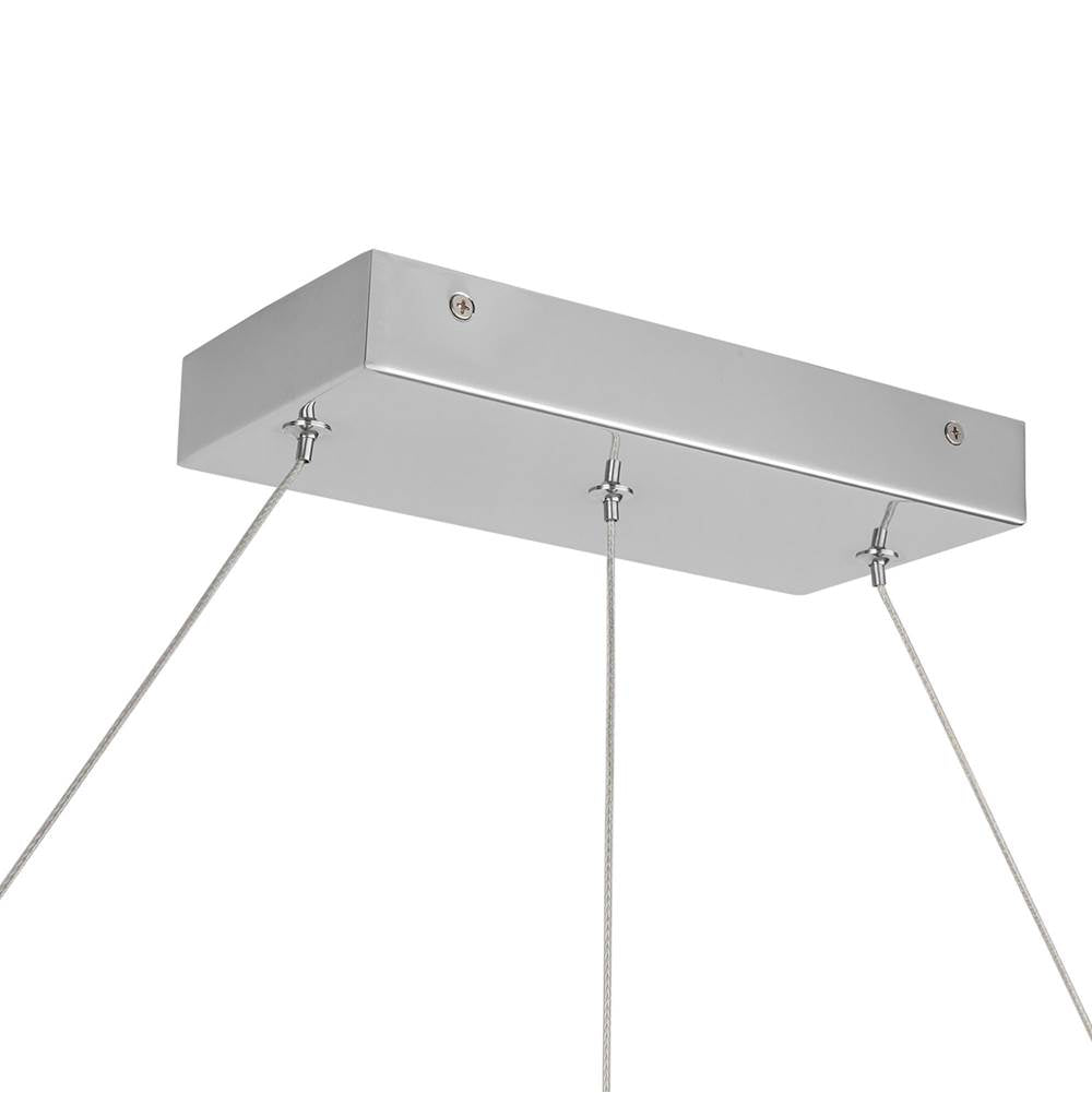 Kuzco LP15548-CH-UNV Chrome Elixir 48-in Chrome Led Linear Pendant Image 3