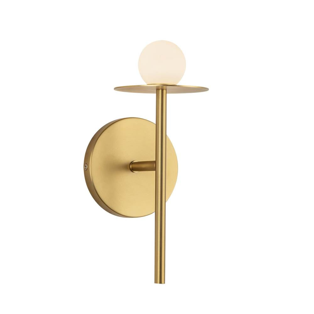 Kuzco WS15504-BG-UNV Brushed Gold Elixir 10-in Brushed Gold Led Wall Sconce Image 1