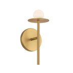 Kuzco Elixir 10-in Brushed Gold Led Wall Sconce