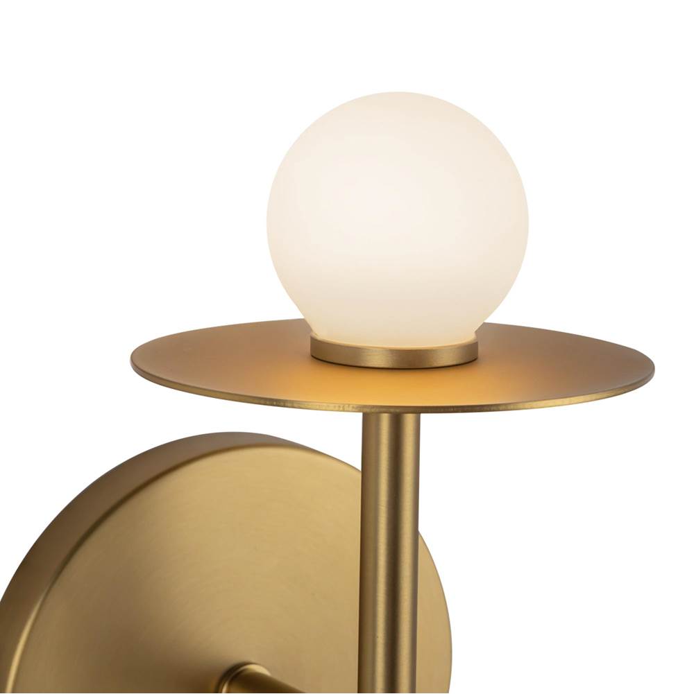 Kuzco WS15504-BG-UNV Brushed Gold Elixir 10-in Brushed Gold Led Wall Sconce Image 3