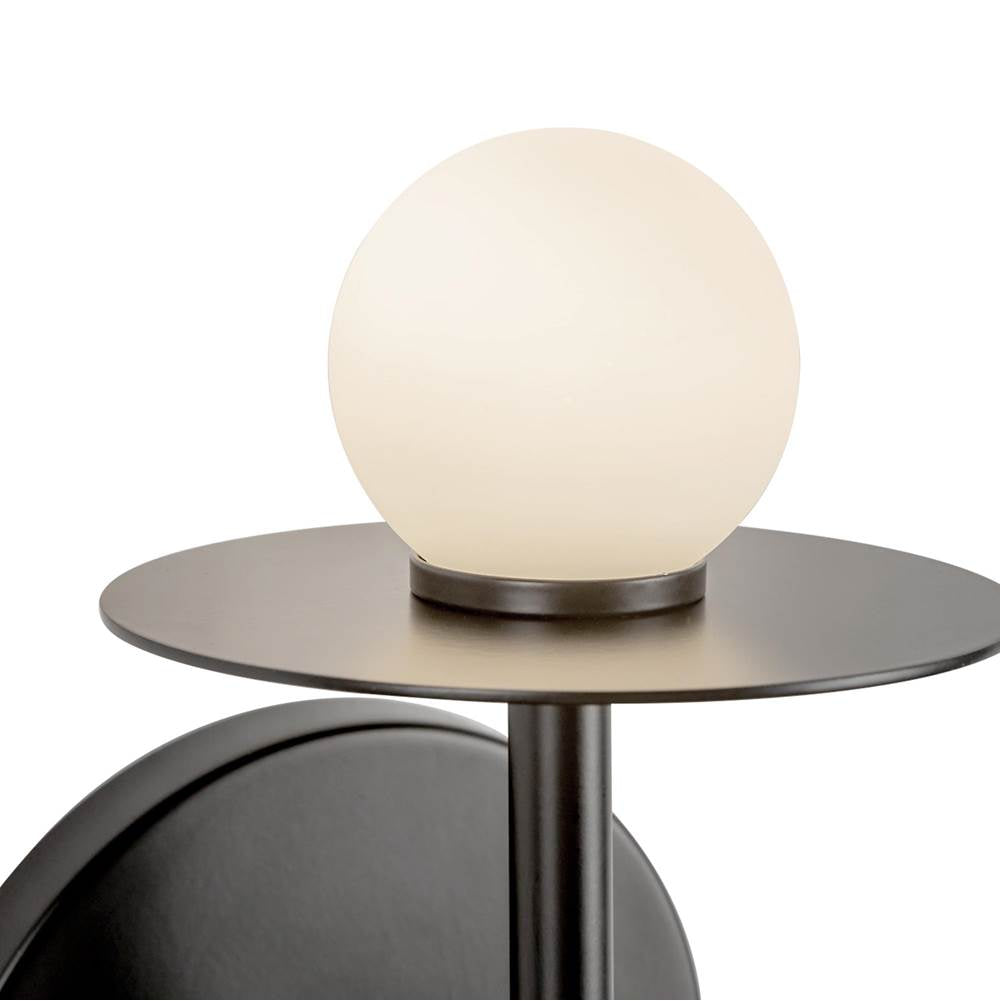 Kuzco WS15504-BK-UNV Black Elixir 10-in Black Led Wall Sconce Image 3