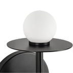 Kuzco WS15504-BK-UNV Black Elixir 10-in Black Led Wall Sconce Image 2