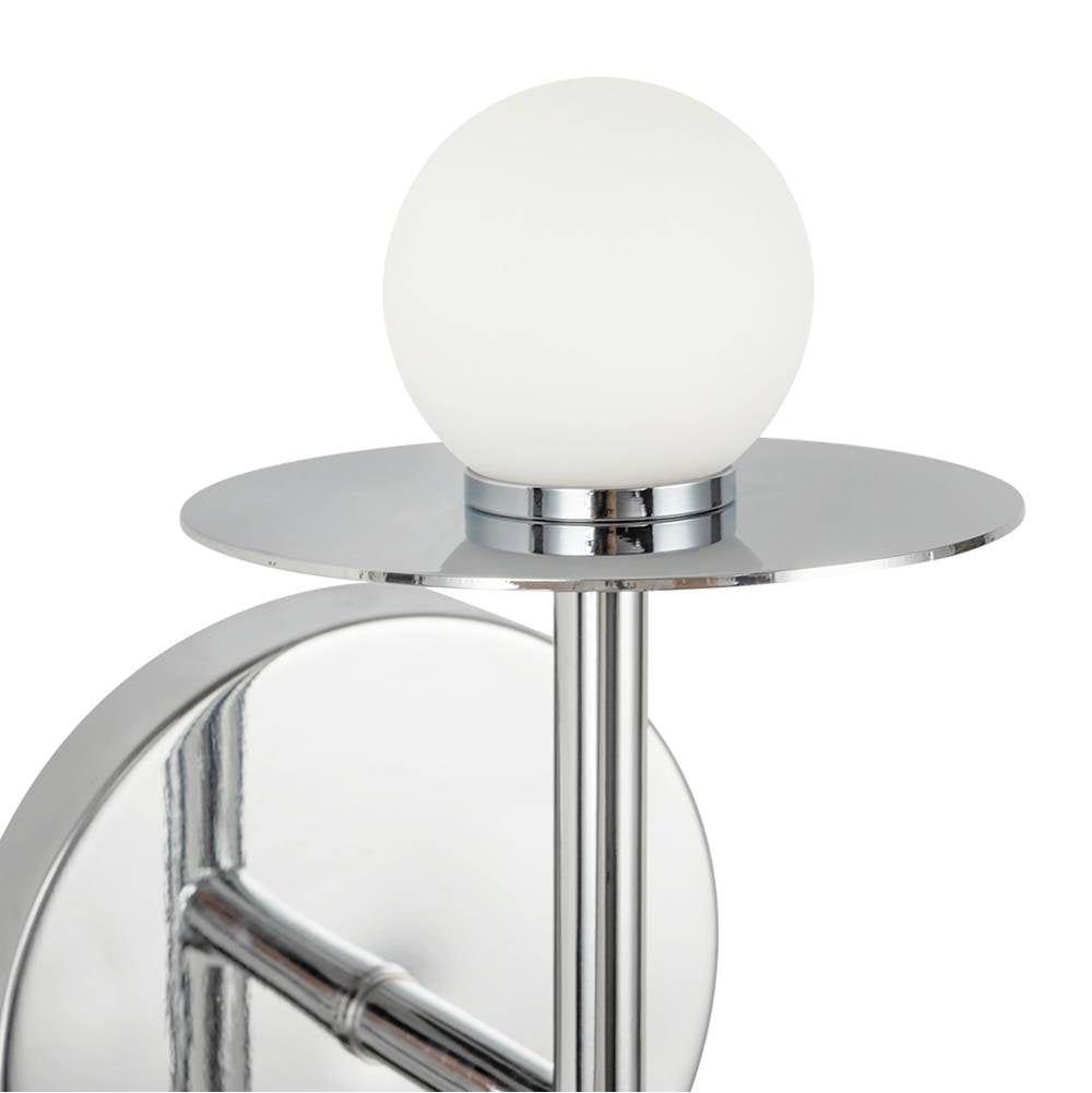 Kuzco WS15504-CH-UNV Chrome Elixir 10-in Chrome Led Wall Sconce Image 2