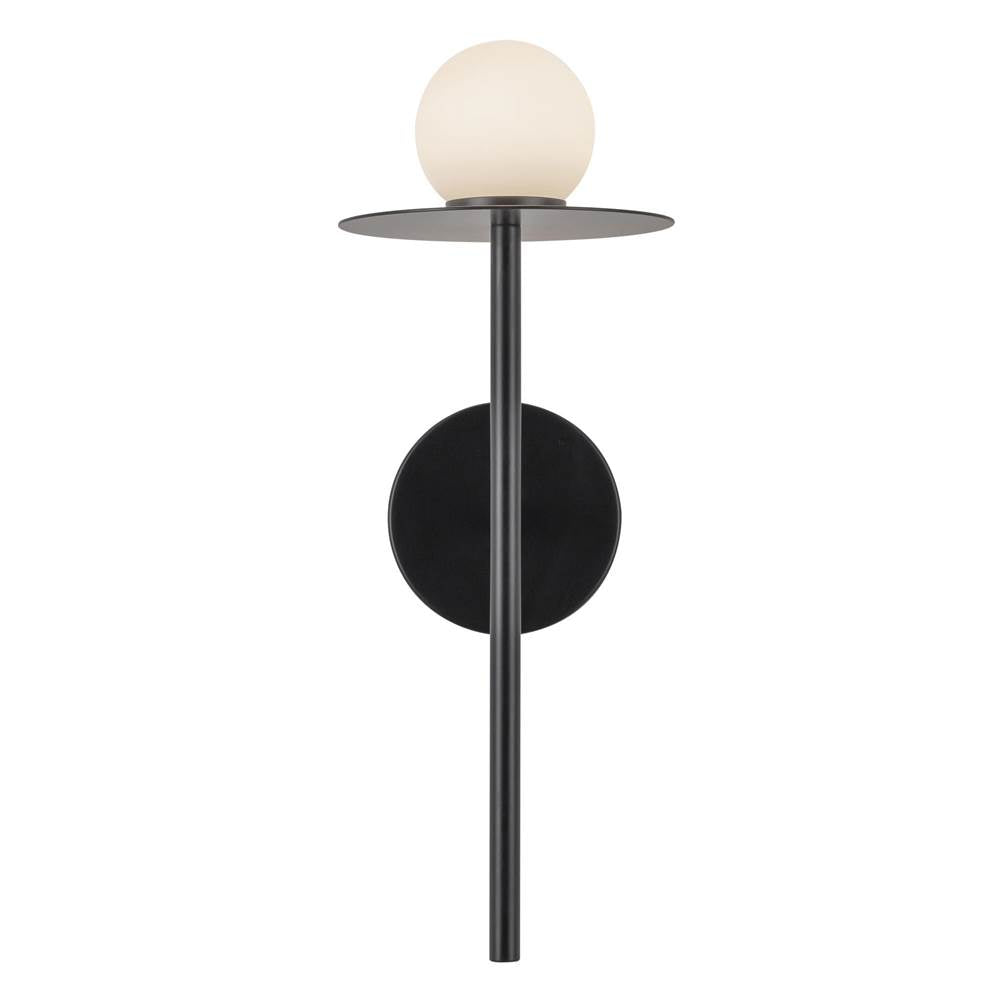 Kuzco WS15506-BK-UNV Black Elixir 16-in Black Led Wall Sconce Image 4