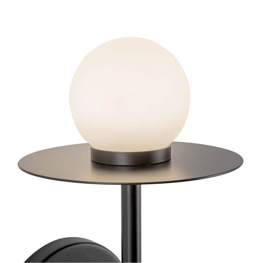 Kuzco WS15506-BK-UNV Black Elixir 16-in Black Led Wall Sconce Image 3