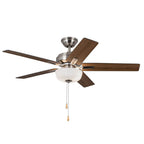 Kuzco Erikson 52-in Brushed Nickel Fan Plus Led Kit With Bulb Ceiling Fan
