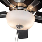 Kuzco CF78752-BN-LKP Brushed Nickel Erikson 52-in Brushed Nickel Fan Plus Led Kit With Bulb Ceiling Fan Image 3