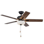 Kuzco Erikson 52-in Brushed Nickel Fan Plus Led Kit With Bulb Ceiling Fan