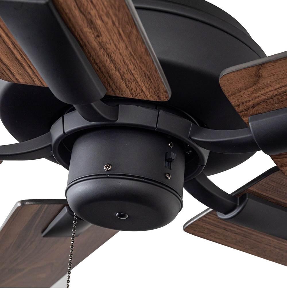Kuzco CF78752-MB-NLP Matte Black Erikson 52-in Matte Black Fan Ceiling Fan Image 2