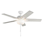 Kuzco Erikson 52-in Brushed Nickel Fan Plus Led Kit With Bulb Ceiling Fan