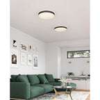 Kuzco Essex 20-in Black/gold Led Flush Mount