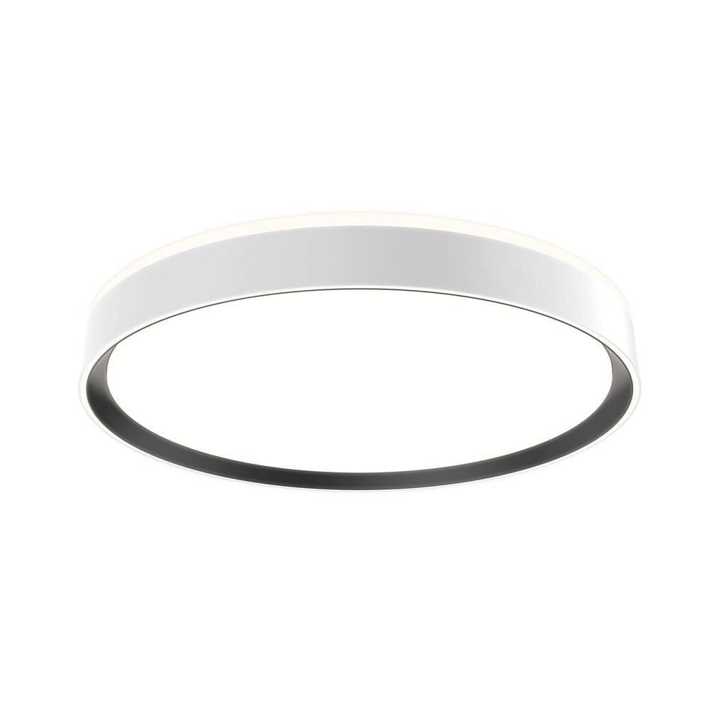 Kuzco Essex 20-in Black/gold Led Flush Mount