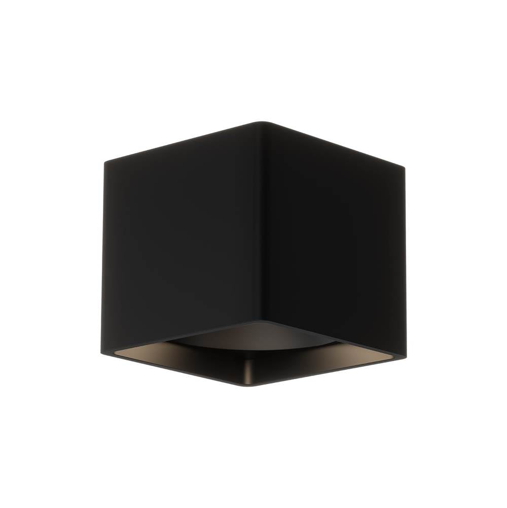 Kuzco FM10705-BK-UNV Black Falco 5-in Black Led Flush Mount Image 1