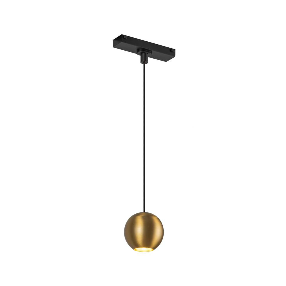 Kuzco Faria 3-in Brushed Gold Trilo Track Pendant