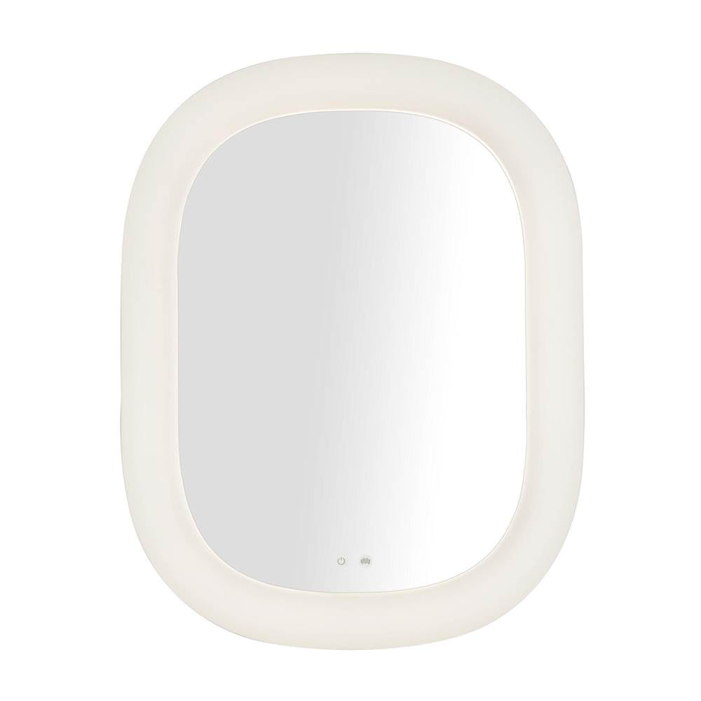 Kuzco VM13837-WH-5CCT White Float 37-in White Led Vanity Mirror Image 1