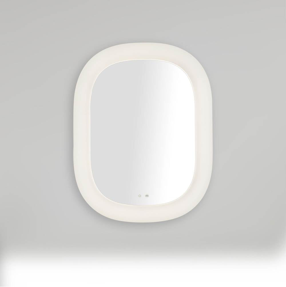 Kuzco VM13837-WH-5CCT White Float 37-in White Led Vanity Mirror Image 2