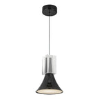 Kuzco PD94108-GBK/CC-UNV Glossy Black,Clear Crystal Floe 8-in Glossy Black/clear Crystal Led Pendant Image 5