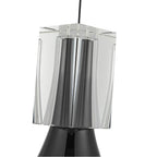 Kuzco PD94108-GBK/CC-UNV Glossy Black,Clear Crystal Floe 8-in Glossy Black/clear Crystal Led Pendant Image 3