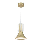 Kuzco PD94108-MRB/CC-UNV Metallic Brass,Clear Crystal Floe 8-in Metallic Brass/clear Crystal Led Pendant Image 4