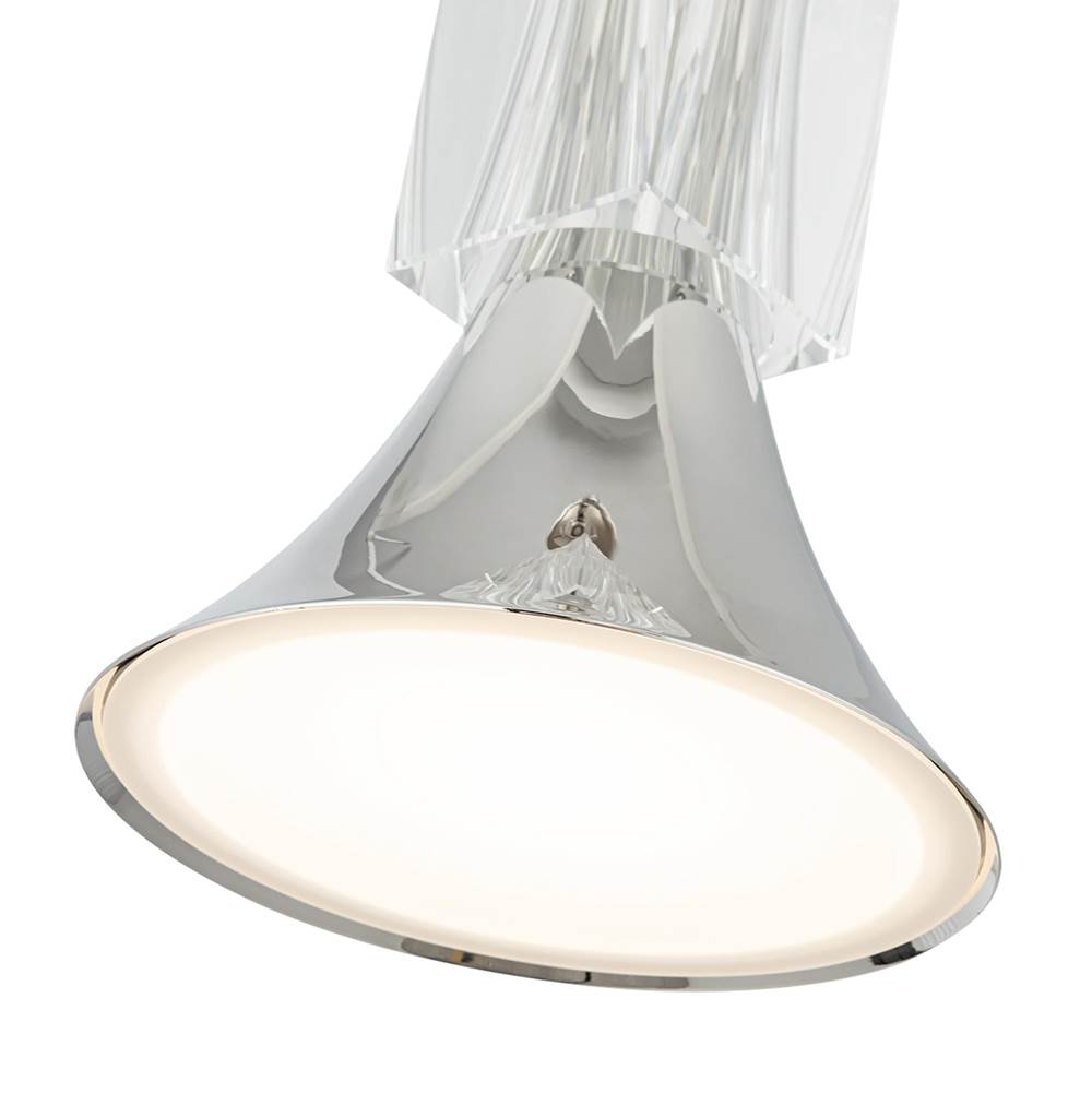 Kuzco PD94108-PN/CC-UNV Polished Nickel,Clear Crystal Floe 8-in Polished Nickel/clear Crystal Led Pendant Image 3