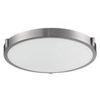 Kuzco 501122-LED-5CCT Brushed Nickel Floyd 17-in Brushed Nickel Led Flush Mount Image 1