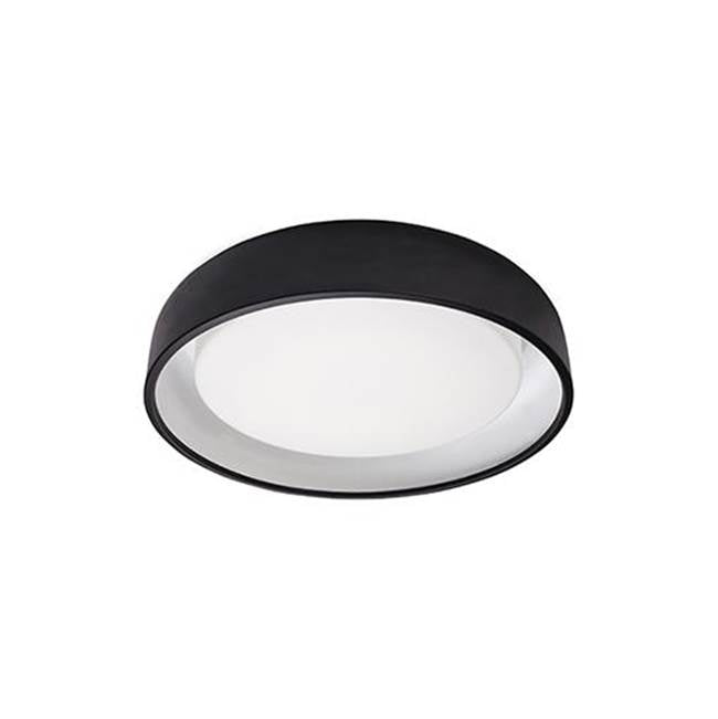 Kuzco Beacon 20-in Black Led Flush Mount