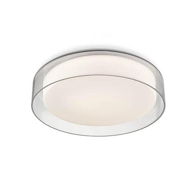 Kuzco Aston 14-in Clear Led Flush Mount