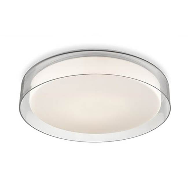 Kuzco Aston 18-in Clear Led Flush Mount