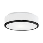 Kuzco Charlie 12-in Black Led Flush Mount
