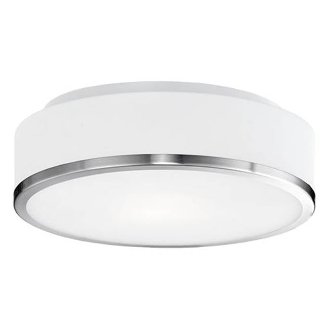 Kuzco Charlie 12-in Black Led Flush Mount