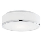 Kuzco Charlie 12-in Black Led Flush Mount