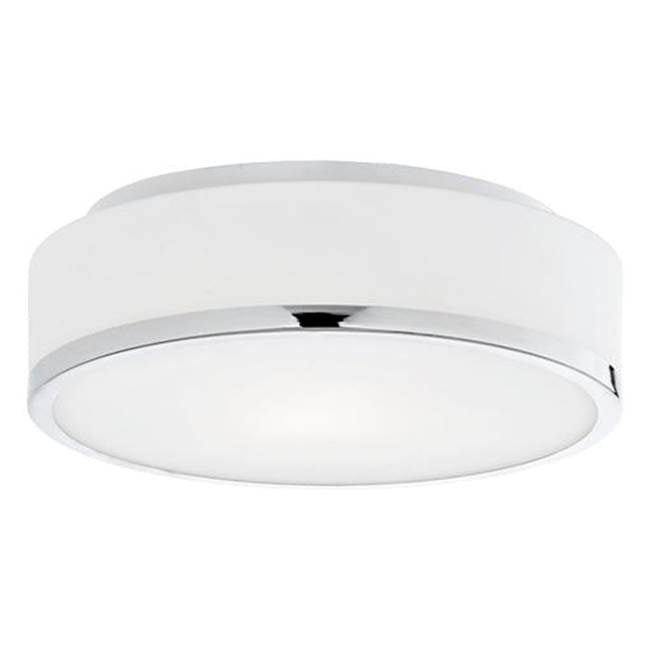 Kuzco Charlie 12-in Black Led Flush Mount