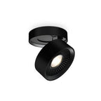 Kuzco Solo 5-in Black Led Flush Mount