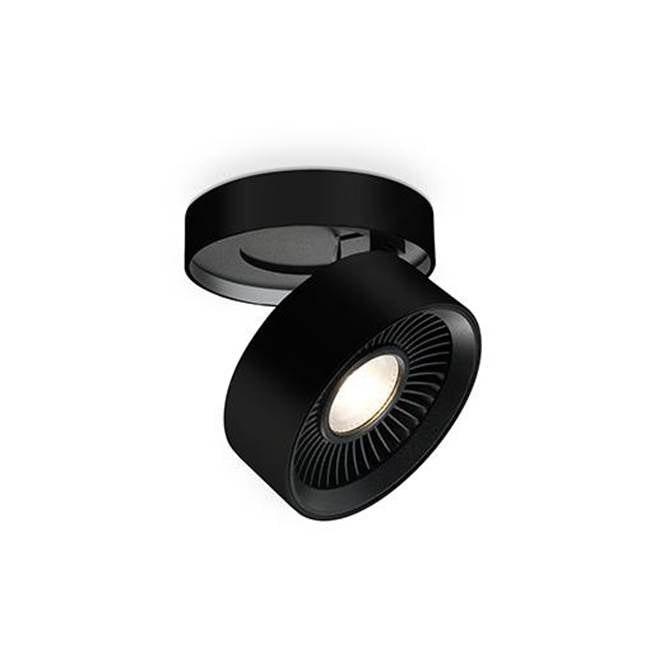 Kuzco Solo 5-in Black Led Flush Mount
