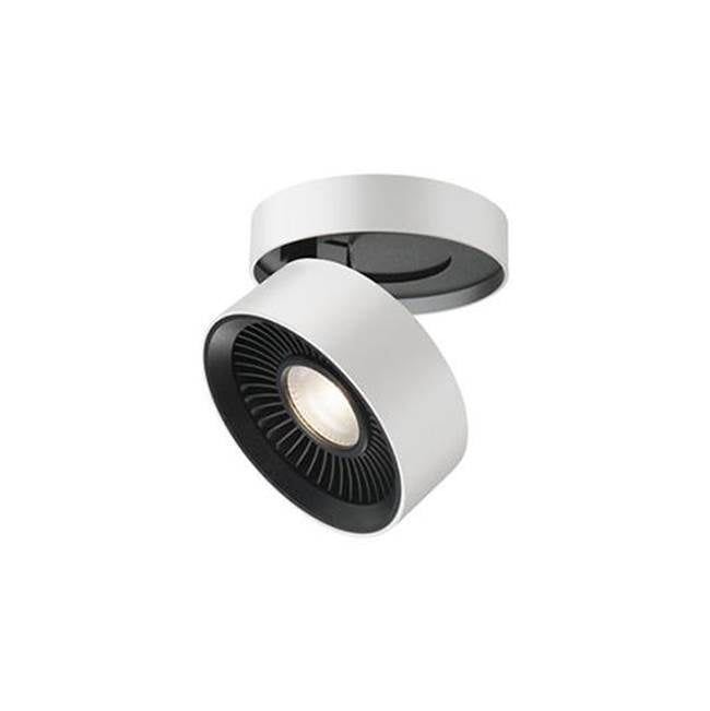 Kuzco Solo 5-in Black Led Flush Mount